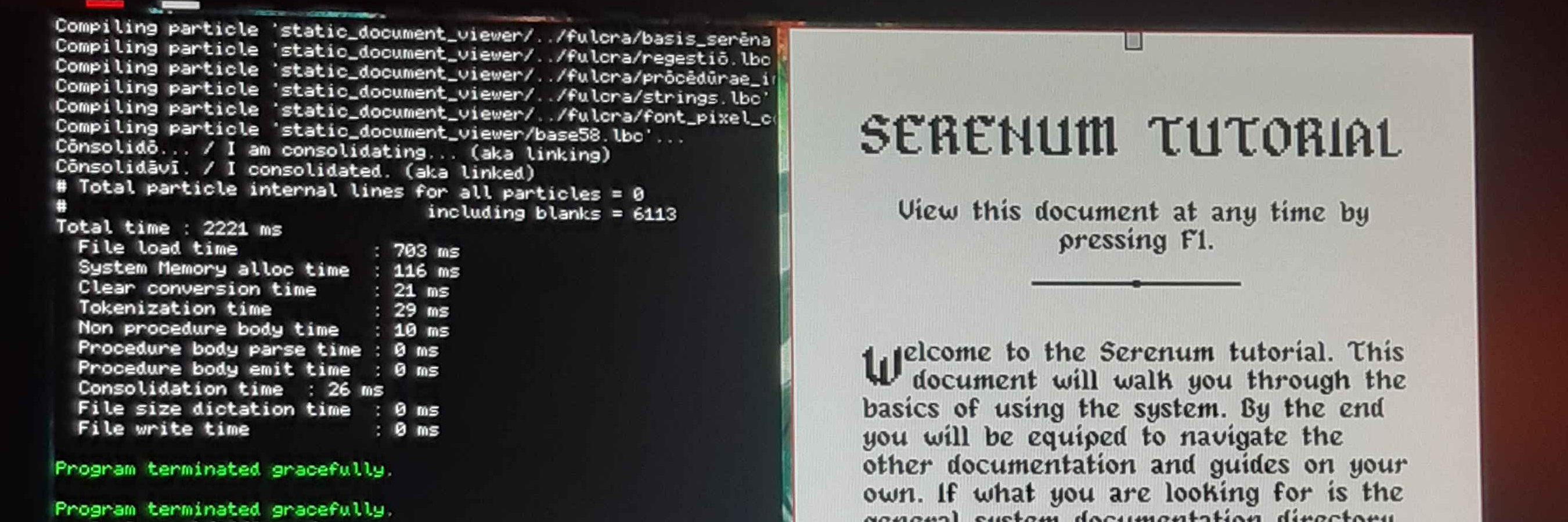 Screenshot of Serēnum release 8