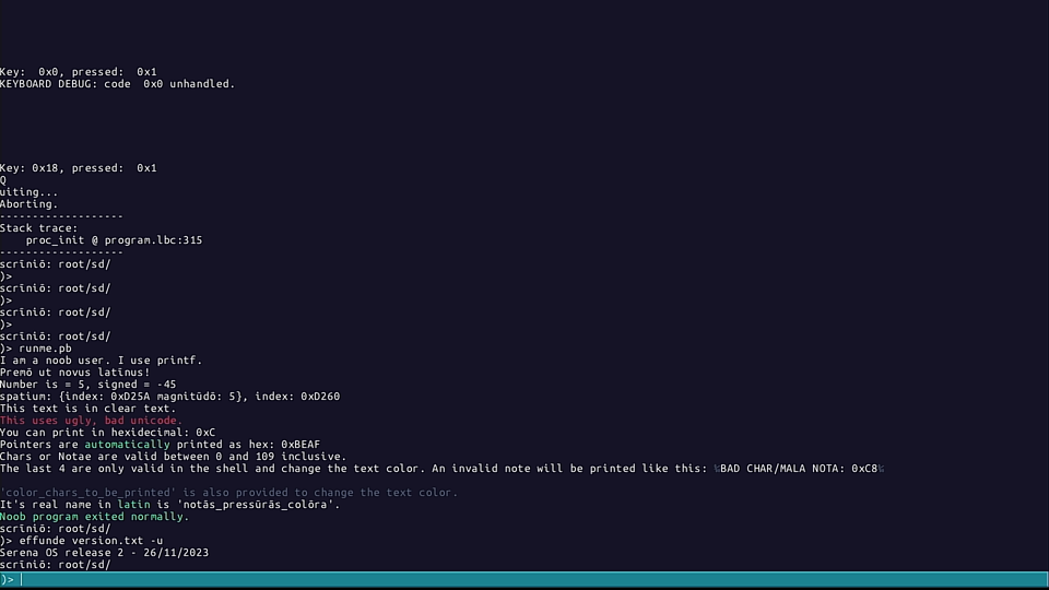 Screenshot of Serēnum release 2
